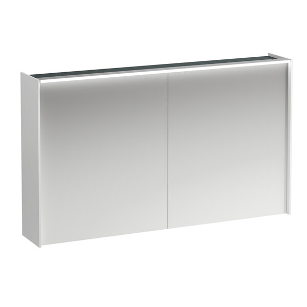 Laufen Lani Spiegelschrank, zwei Türen, mit LED-Lichtelement, 1220x210x715mm, H4038221121, Farbe: Multicolor von Laufen