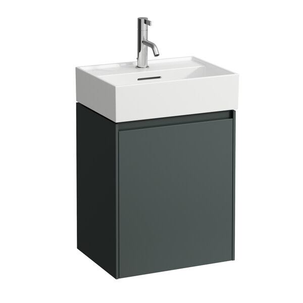 Laufen Lani für Kartell Waschtischunterbau, 1 Tür, Scharnier rechts, 435x330x515mm, H403912112, Farbe: Verkehrsgrau von Laufen