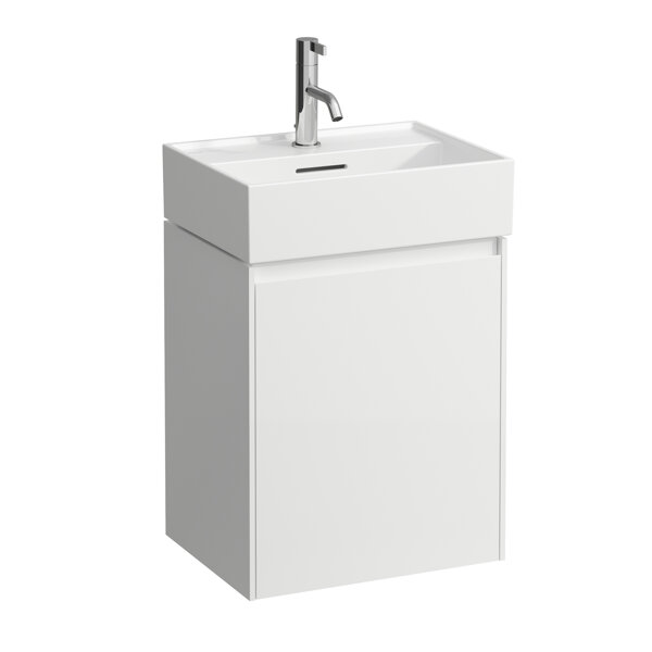 Laufen Lani für Kartell Waschtischunterbau, 1 Tür, Scharnier rechts, 435x330x515mm, H403912112, Farbe: Weiß Matt von Laufen