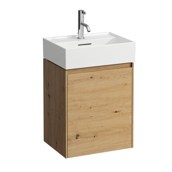 Laufen Lani für Kartell Waschtischunterbau, 1 Tür, Scharnier rechts, 435x330x515mm, H403912112, Farbe: Wildeiche von Laufen