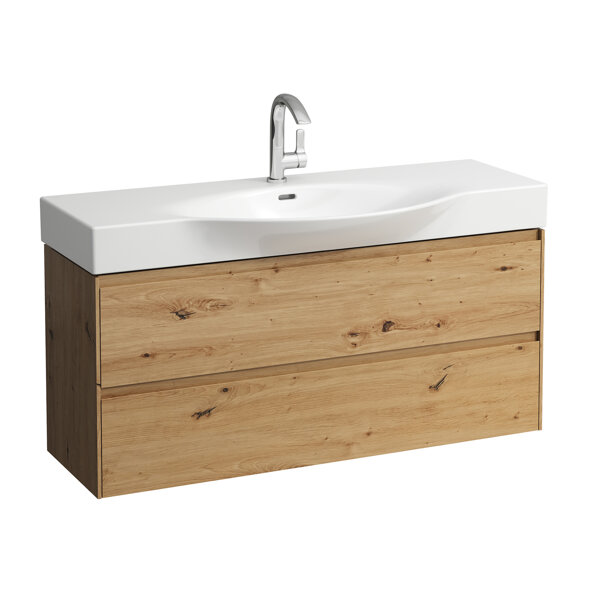 Laufen Lani für Palace Waschtischunterbau, 2 Schubladen, 1180x370x515mm, H404222112, Farbe: Wildeiche von Laufen