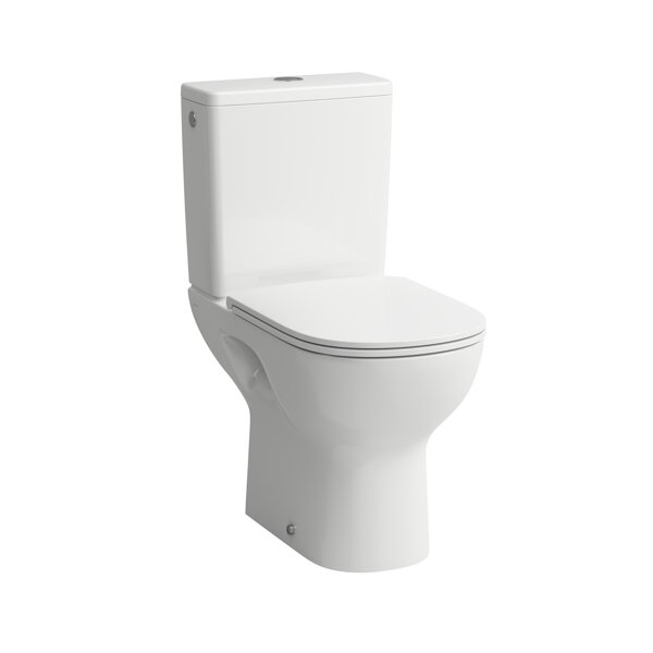 Laufen Lua Stand-WC, Abgang waagrecht, 650x360x420mm, H824086, Farbe: Weiß von Laufen