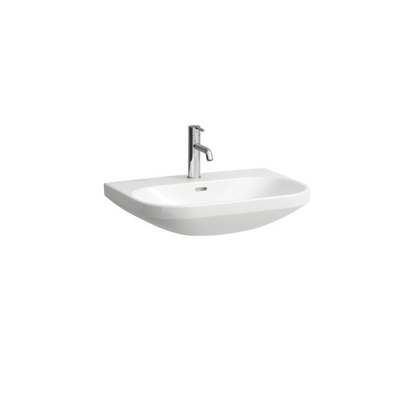 Laufen Lua Waschtisch, 1 Hahnloch, mit Überlauf, 650x460mm, H811086, Farbe: Bahamabeige von Laufen