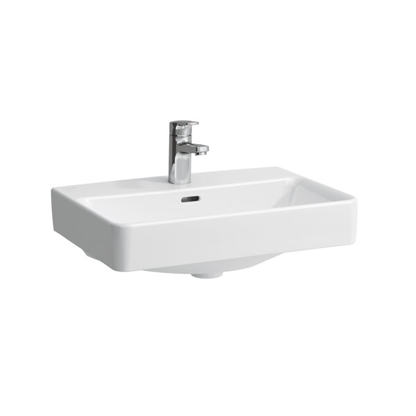 Laufen PRO S Waschtisch Compact, ohne Hahnloch, mit Überlauf, 550x380mm, H818958, Farbe: Weiß von Laufen