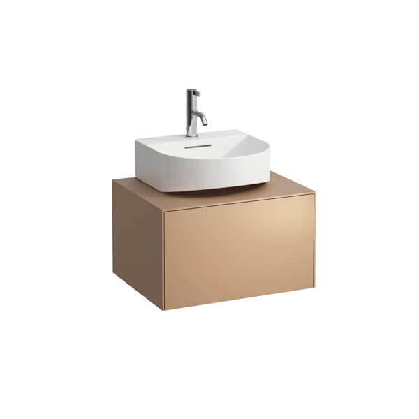 Laufen Sonar Schubladenelement, 1 Schublade, für Aufsatz-Handwaschbecken H816341, Ausschnitt Mitte, Farbe: Kupfer von Laufen