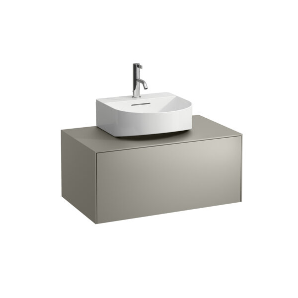 Laufen Sonar Schubladenelement, 1 Schublade, für Aufsatz-Handwaschbecken H816341, H816342, Ausschnitt Mitte, Farbe: Kupfer von Laufen