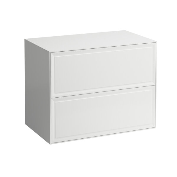 Laufen The New Classic Sideboard, ohne Ausschnitt, 2 Schubladen, 775x455x600mm, H406016085, Farbe: Verkehrsgrau von Laufen