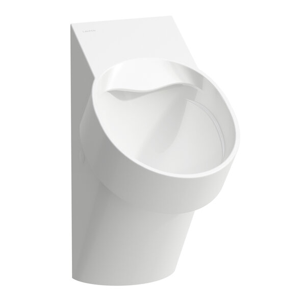 Laufen Val Absauge-Urinal, ohne Löcher für Deckelmontage, spülrandlos, 305x365x560mm, H840285, Farbe: Schwarz Matt von Laufen