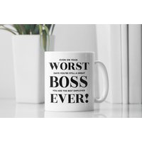 Der Schlechteste Boss Der Welt, Lustige Boss-Tasse, Aller Zeiten, Boss-Geschenke, Beste Chef Größte Boss-Anerkennung, Geschenk Für von LaughablePrintables