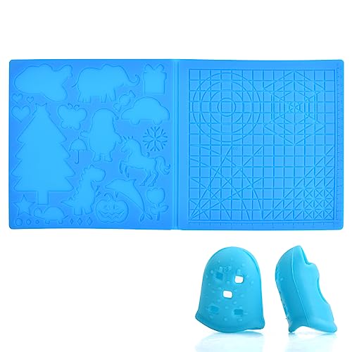 Laughhe 3d Stifte Silikon Matte, 3D Stift Vorlage 3D Druckstift Vorlage mit 2 Fingerschutz, 3D Druckstift Zubehör 3D Druckstift Silikonmatte für Anfänger,Kinder und 3D-Stiftkünstler Laughhe 3d Stifte Silikon Matte, 3D Stift Vorlage 3D Druckstift Vorlage mit 2 Fingerschutz, 3D Druckstift Zubehör 3D Druckstift Silikonmatte für Anfänger,Kinder und 3D-Stiftkünstler von Laughhe