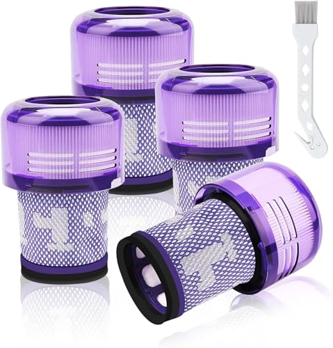 Laukowind 4 Stück Filters für Dyson V12, Washable Ersatzfilter für Dyson V12 Detect Slim Absolute Extra/Total Clean/Fluffy Vacuum Cleaner, Ersetzen Sie # 971517-01 Laukowind 4 Stück Filters für Dyson V12, Washable Ersatzfilter für Dyson V12 Detect Slim Absolute Extra/Total Clean/Fluffy Vacuum Cleaner, Ersetzen Sie # 971517-01 von Laukowind