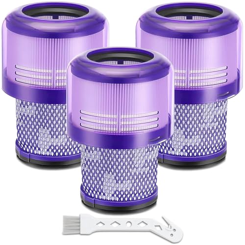 Laukowind V11 Filter für Dyson, 3 Stück Ersatzfilter für Dyson V15 Detect, Ersatz Filter für Dyson V11 V15 SV14 SV17 SV22 Absolute Extra Pro Torque Drive Animal Staubsauger, Ersetzen Sie # DY970013-02 von Laukowind