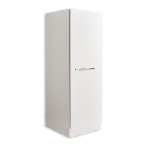 LAUNDREEZY Mehrzweckschrank für Waschküche, Weiß - Vielseitiger Allzweckschrank mit viel Stauraum - 50 x 162 x 67,5 cm (B/H/T) von Laundreezy