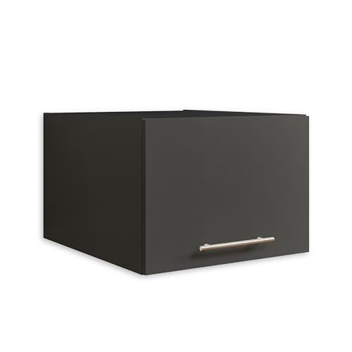 LAUNDREEZY Schrankaufsatz für Waschmaschinenschrank, Anthrazit - Aufsatzschrank für zusätzlichen Stauraum in der Waschküche - 50 x 38 x 67,5 cm (B/H/T) von Laundreezy