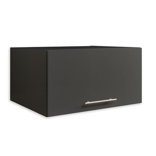 LAUNDREEZY Schrankaufsatz für Waschmaschinenschrank, Anthrazit - Aufsatzschrank für zusätzlichen Stauraum in der Waschküche - 67,5 x 38 x 67,5 cm (B/H/T) von Laundreezy