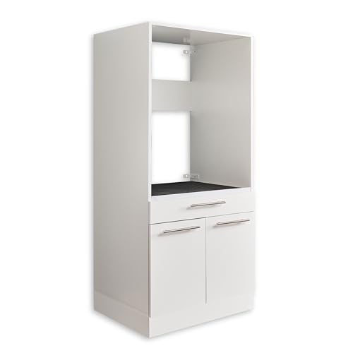 LAUNDREEZY Waschmaschinenschrank, Weiß - Waschmaschinen-Überbauschrank TÜV-zertifiziert mit viel Stauraum - 67,5 x 162 x 67,5 cm (B/H/T) von Laundreezy