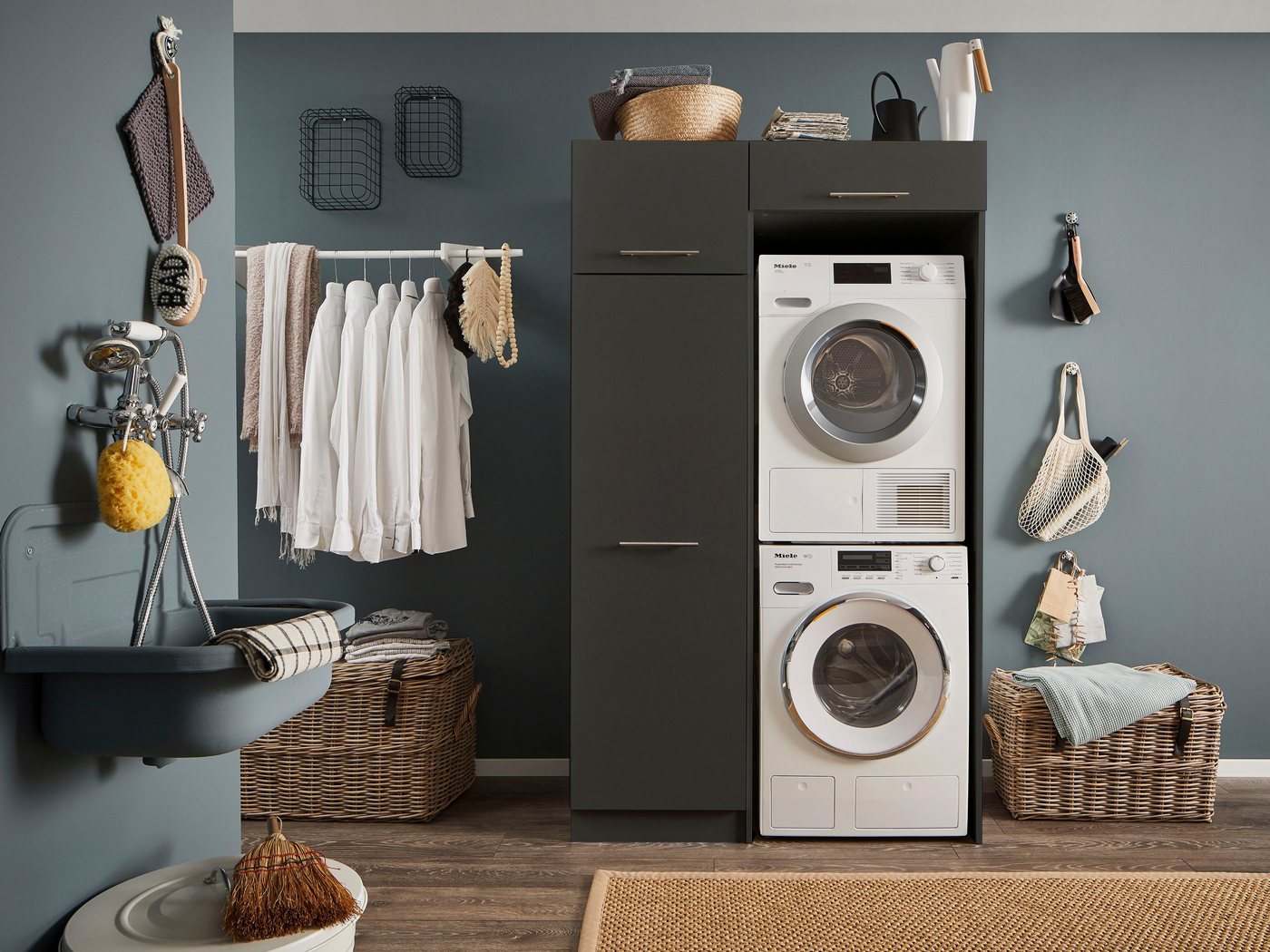 Laundreezy Mehrzweckschrank-Set LAUNDREEZY LDLK2, Breite 117,5 cm Laundreezy Mehrzweckschrank-Set LAUNDREEZY LDLK2, Breite 117,5 cm von Laundreezy