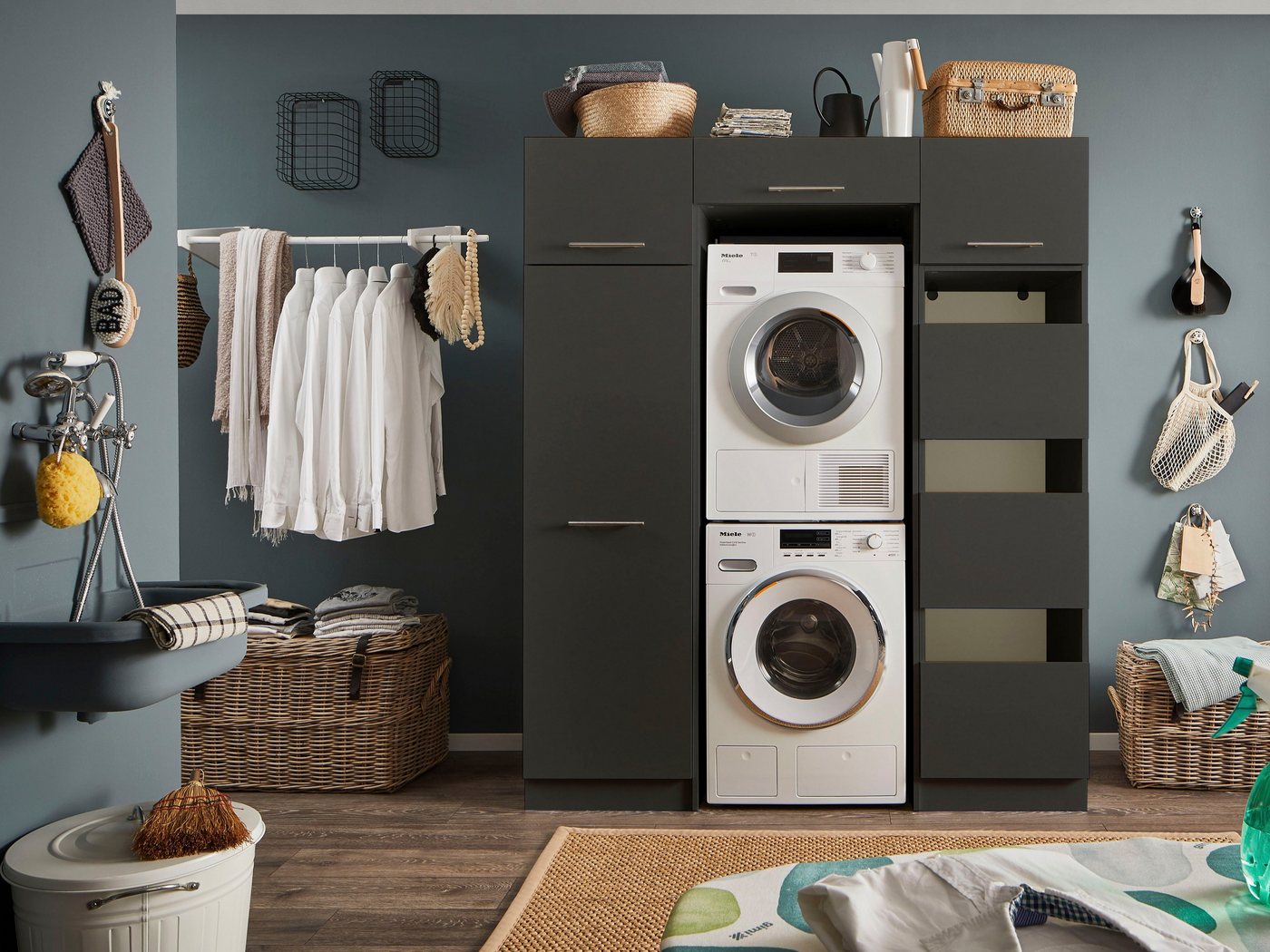 Laundreezy Mehrzweckschrank-Set LAUNDREEZY LDLK3, Breite 167,5 cm Laundreezy Mehrzweckschrank-Set LAUNDREEZY LDLK3, Breite 167,5 cm von Laundreezy