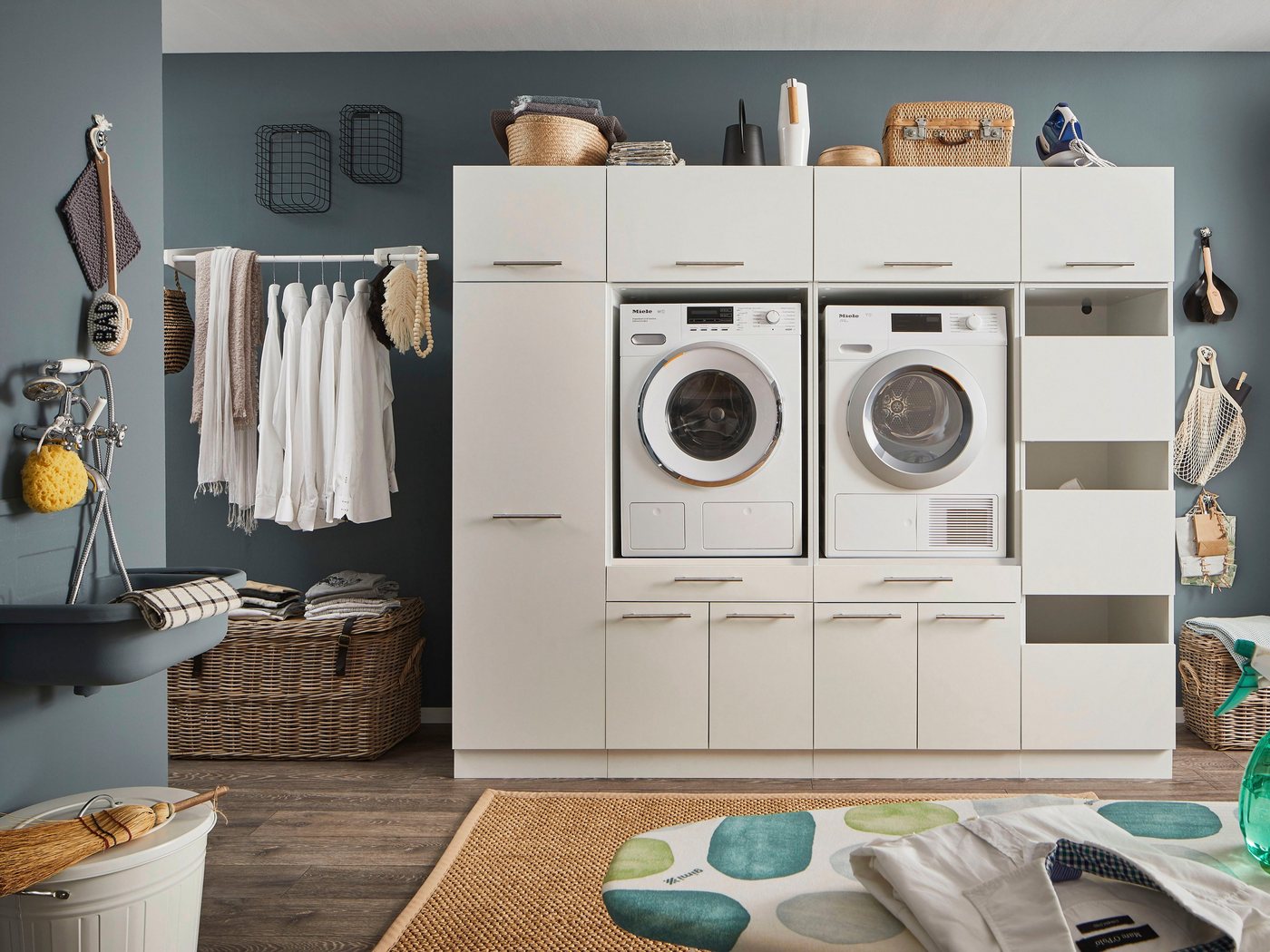 Laundreezy Mehrzweckschrank-Set LAUNDREEZY LDSK15, Breite 235 cm Laundreezy Mehrzweckschrank-Set LAUNDREEZY LDSK15, Breite 235 cm von Laundreezy