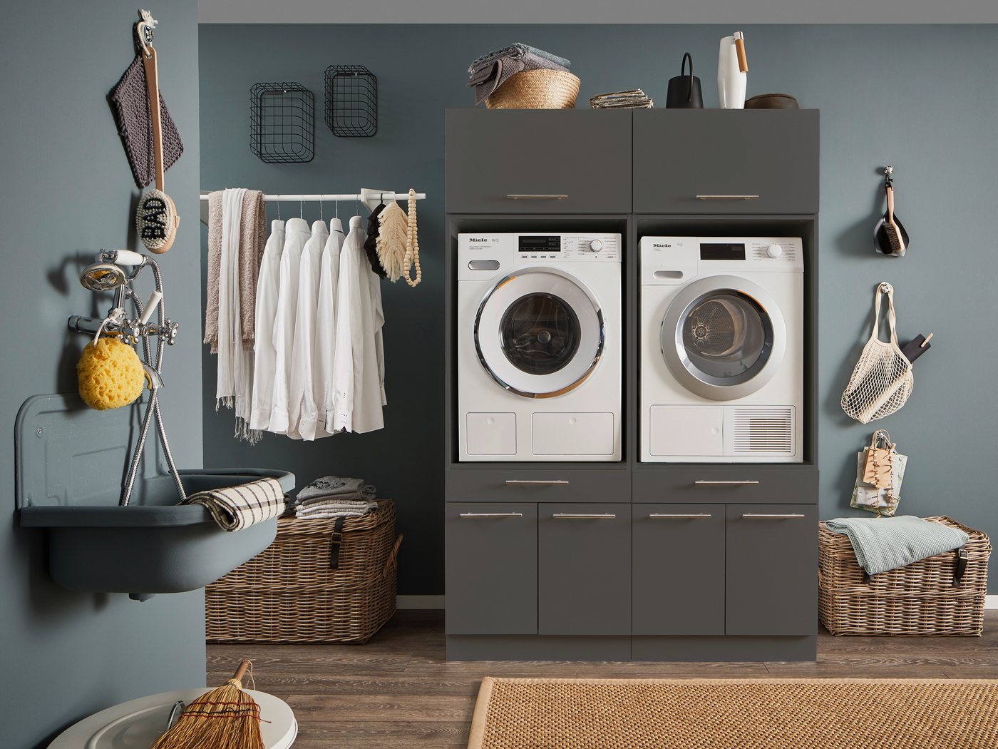 Laundreezy Mehrzweckschrank-Set LAUNDREEZY LDSK3, Breite 135 cm Laundreezy Mehrzweckschrank-Set LAUNDREEZY LDSK3, Breite 135 cm von Laundreezy