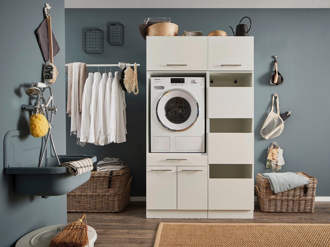 Laundreezy Mehrzweckschrank-Set LAUNDREEZY LDSK5, Breite 117,5 cm Laundreezy Mehrzweckschrank-Set LAUNDREEZY LDSK5, Breite 117,5 cm von Laundreezy