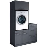 Laundreezy Mehrzweckschrank-Set "Laundreezy, 3-tlg. Mehrzweckschrank-Set B/H/T 118/200/68 cm" 3 Stk. tlg. von Laundreezy
