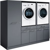 Laundreezy Mehrzweckschrank-Set "Laundreezy, 3-tlg. Mehrzweckschrank-Set B/H/T 186/162/68 cm" 3 Stk. tlg. von Laundreezy