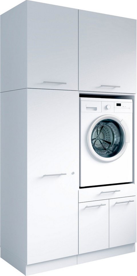 Laundreezy Mehrzweckschrank-Set Laundreezy, 4-tlg. Mehrzweckschrank-Set B/H/T 118/238/68 cm, (4-St), Breite 118 cm, Soft-Close-Funktion für Türen von Laundreezy