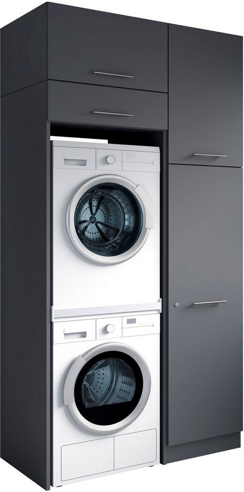 Laundreezy Mehrzweckschrank-Set Laundreezy, 4-tlg. Mehrzweckschrank-Set B/H/T 118/238/68 cm, (4-St), Breite 118 cm, Soft-Close-Funktion für Türen von Laundreezy