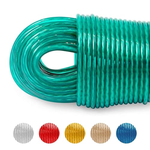 Wäscheleine 50 Meter mit Stahlkern - Made IN Holland - witterungs beständig und extra lang - rutschfeste wäscheleine für Haus und Camping - Extra stark LaundrySpecialist von LaundrySpecialist