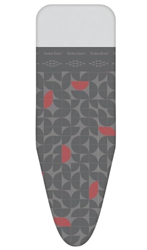 LaundrySpecialist 3-lagiger Bügeltischbezug Comfort - Größe S/M Universal Max 37x115 cm - Erhältlich in Drei Größen - Hergestellt aus 100% Baumwolle mit einer dicken moltonschicht - Extra Bügelkomfort von LaundrySpecialist