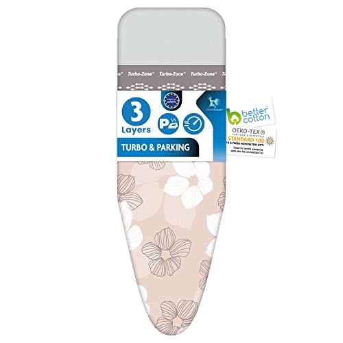 Bügelbrettbezug für Dampfbügeleisen | Größe S/M universal bis max. 42x125 cm | MADE IN EU | Bügeltischbezug für schnelleres Bügeln | Geeignet für alle Bügeleisentypen | Laundryspecialist von LaundrySpecialist