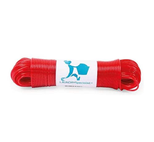 LaundrySpecialist® WÄSCHELEINE 50 Meter mit Stahlkern -– besonders solide und extra lang von LaundrySpecialist