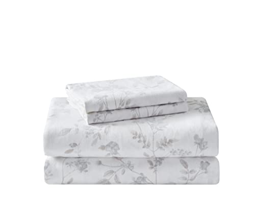 Laura Ashley Home - Queen-Size-Bettlaken, Baumwoll-Flanell-Bettwäsche-Set, gebürstet für zusätzliche Weichheit und Komfort (Fawna, Queensize) von Laura Ashley