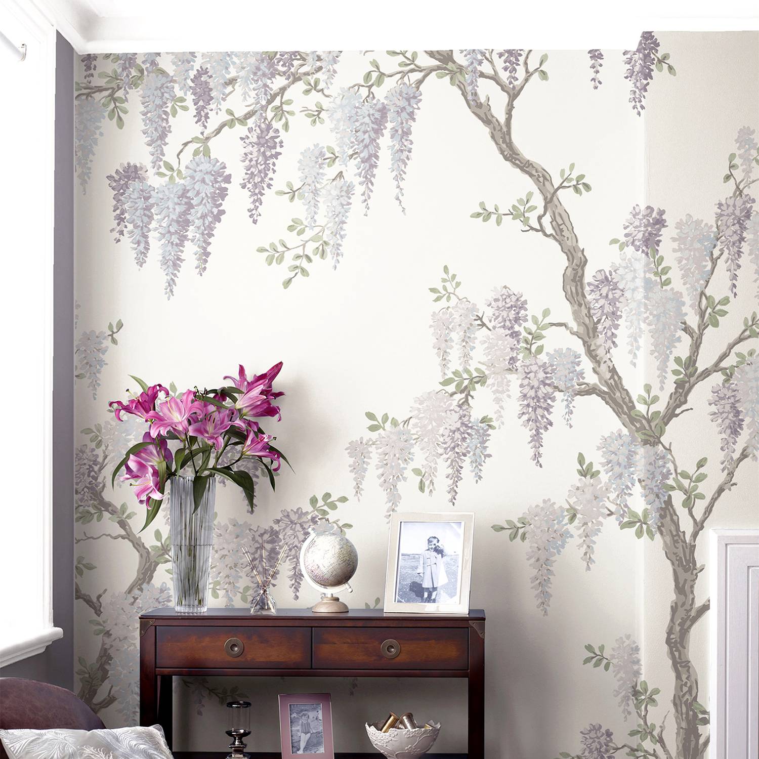 Fototapete  Wisteria Garden von Laura Ashley