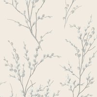 LAURA ASHLEY Vliestapete "Pussy Willow" gemustert FSC zertifiziert, mit lebhaftem Druck, 10 Meter Länge von Laura Ashley