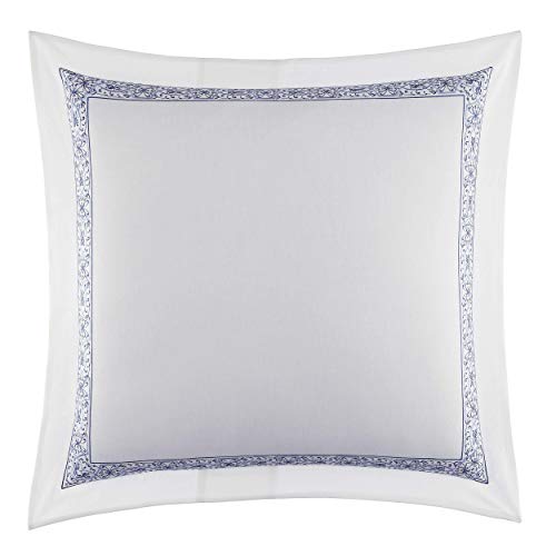 Laura Ashley Home - Euro-Kissenbezug, glatter Baumwoll-Kissenbezug mit Hotelverschluss, leichte und stilvolle Wohnkultur (Charlotte Blue, 26 x 26) von Laura Ashley