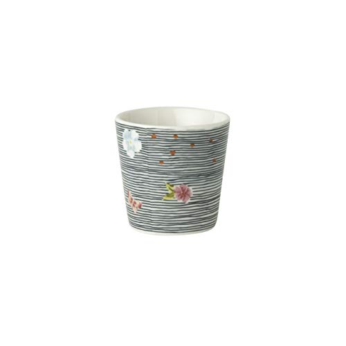 Laura Ashley - Eierbecher - Porzellan - Weiss/Multicolor/Florales Muster - Midnight Pinstripe - (HxD): 5 x 5 cm - Mikrowellen- und spülmaschinengeeignet von Laura Ashley