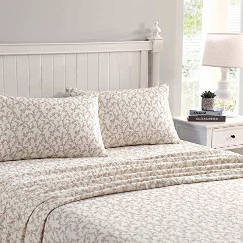 Laura Ashley Home - Bettwäsche für Doppelbetten, Baumwollflanell, gebürstet für zusätzliche Weichheit und Komfort (Victoria, Twin) von Laura Ashley