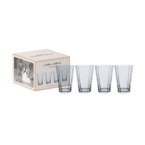 Laura Ashley Glass Collectables Giftset 4 lange Getränkgläser klar 41 cl. Glas von Laura Ashley