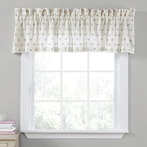 Laura Ashley | Harper Collection | Stilvoller Volant-Vorhang in Hotelqualität, schicke dekorative Fensterbehandlung für Heimdekoration, 218,4 x 38,1 cm, Salbei von Laura Ashley