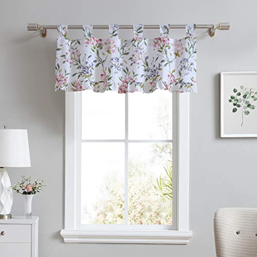 Laura Ashley Home | Valance 100% Baumwolle, schicke Fensterbehandlung für Heimdekoration, Wiesenbrise, 20x50 von Laura Ashley