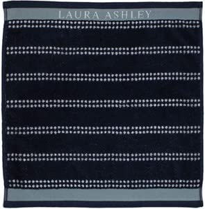 Laura Ashley - Küchentuch, Trockentuch - Frottier - Heritage - Baumwolle - Midnight Stripe Horizontal - 50 x 50 cm von Laura Ashley