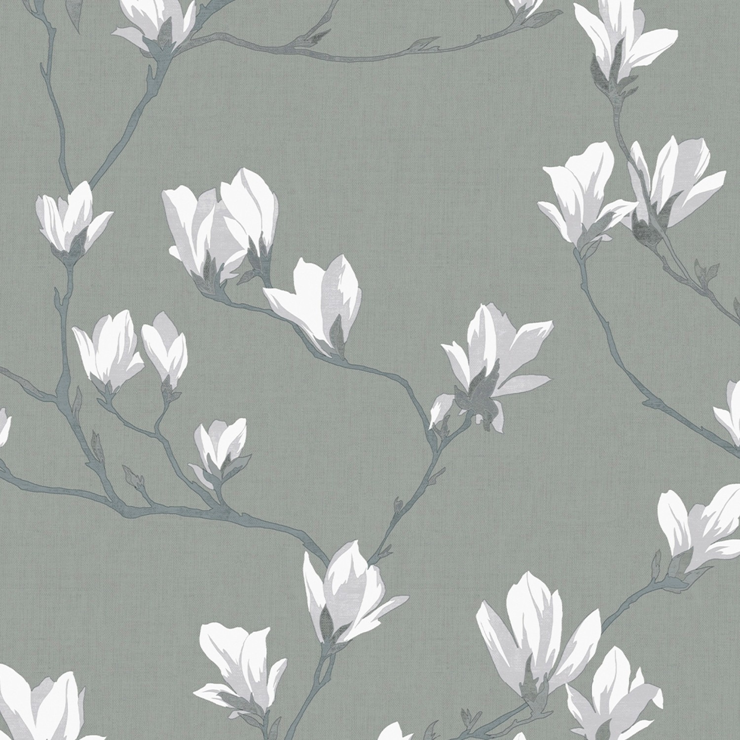 Laura Ashley Vliestapete Magnolia Grove Slate 10,05 x 0,52 m von Laura Ashley