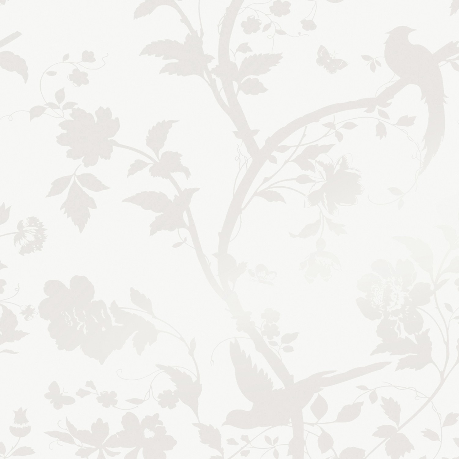 Laura Ashley Vliestapete Oriental Garden Pearlescent White 10,05 x 0,52 m von Laura Ashley