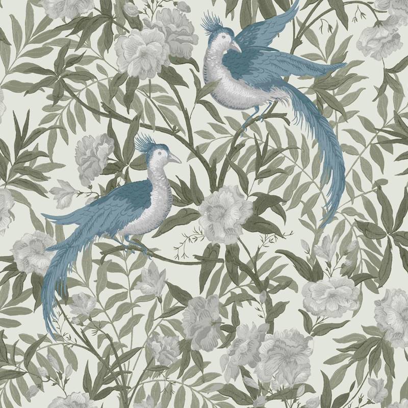 Laura Ashley Vliestapete Osterley Grau 10,05 x 0,52 m von Laura Ashley