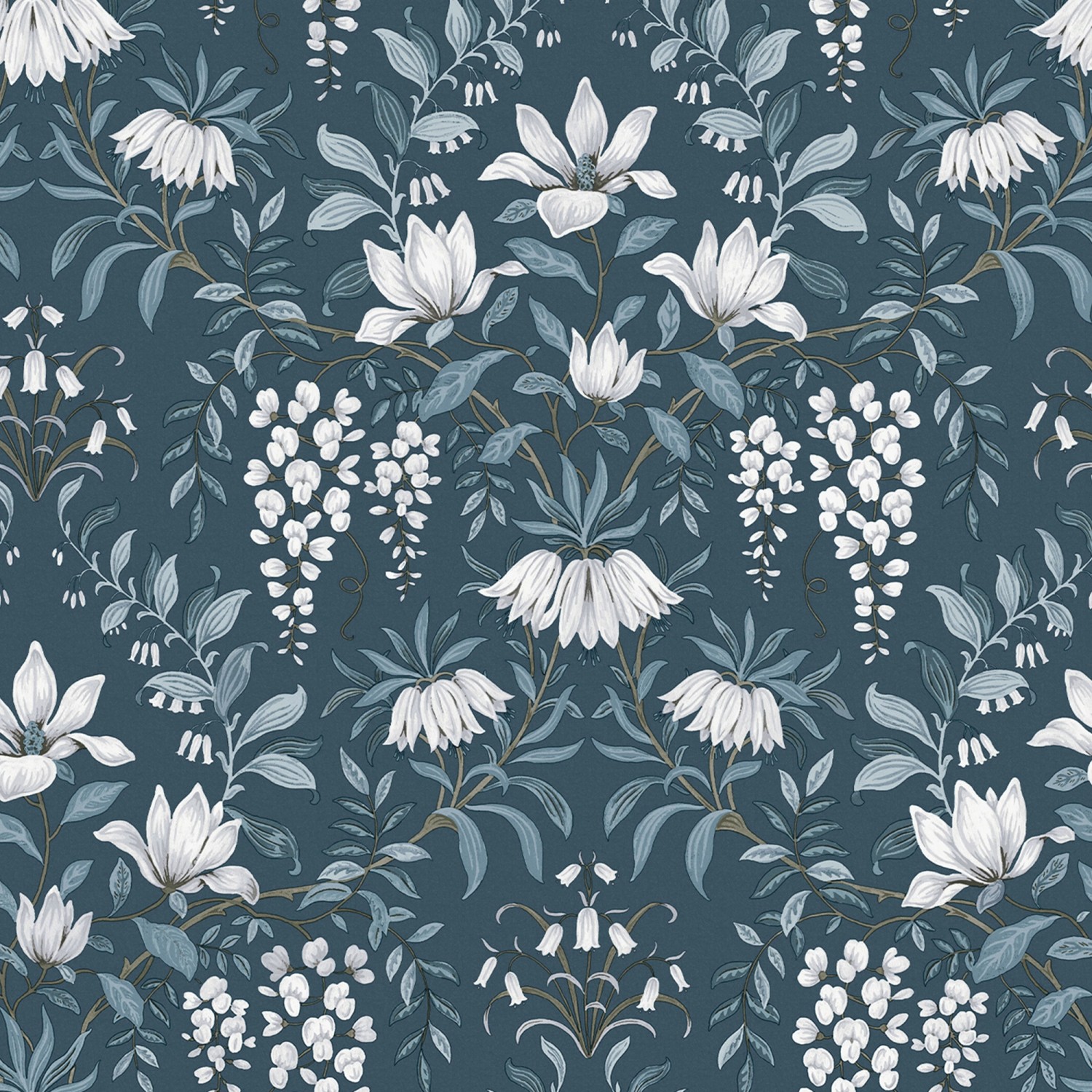 Laura Ashley Vliestapete Parterre Dark Seaspray 10,05 x 0,52 m von Laura Ashley