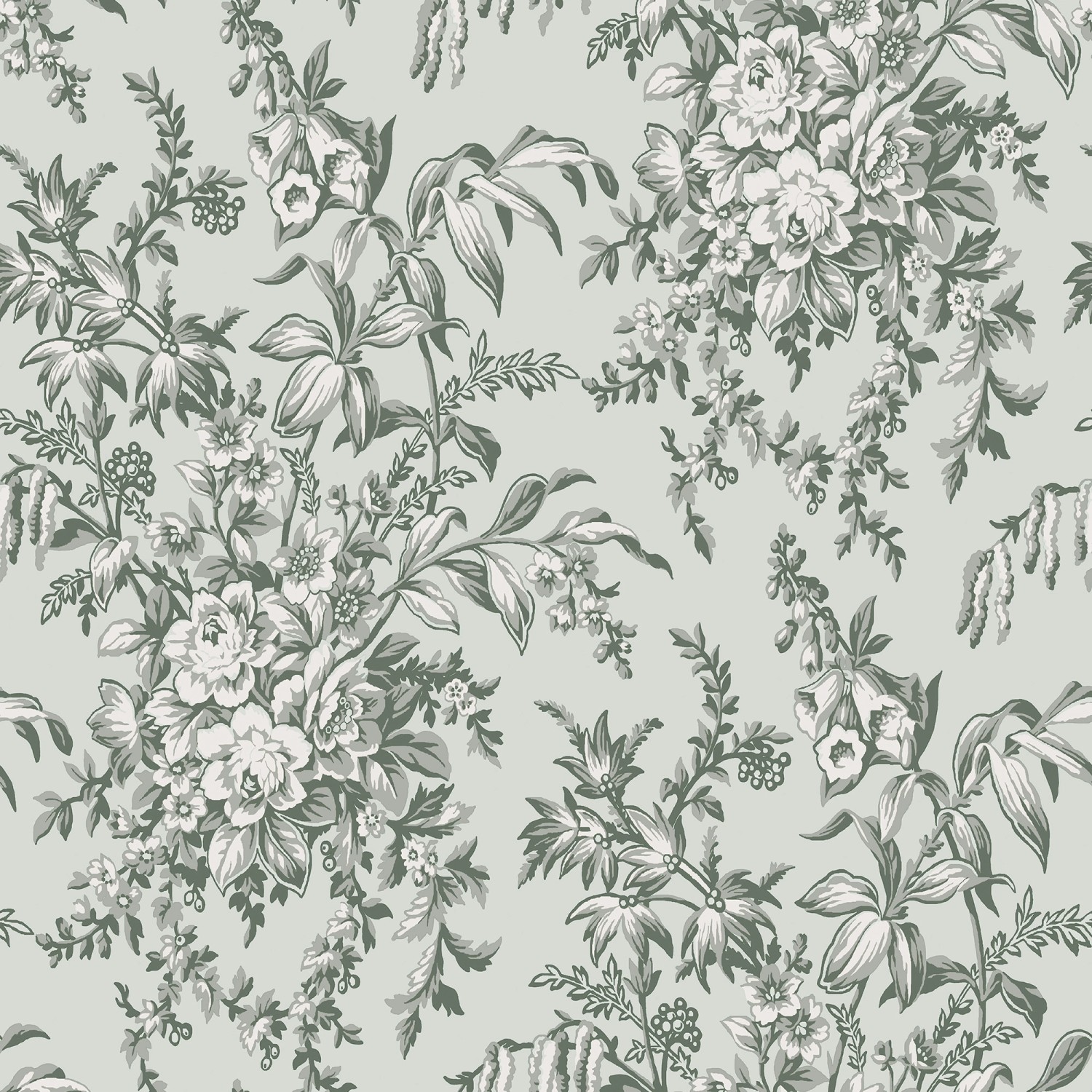 Laura Ashley Vliestapete Picardie Sage 10,05 x 0,52 m von Laura Ashley