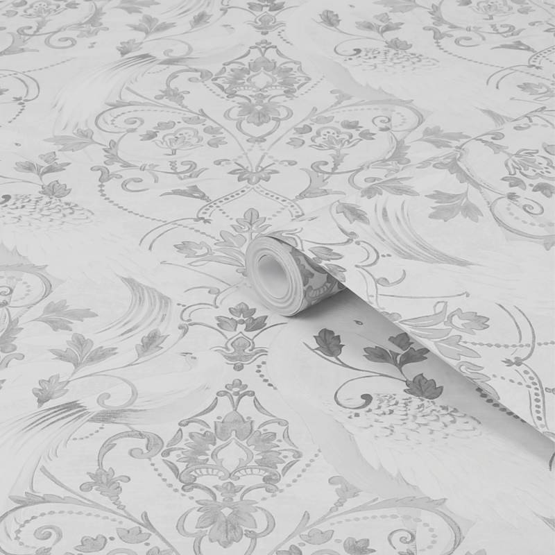 Laura Ashley Vliestapete Tregaron Silver Silber FSC® von Laura Ashley