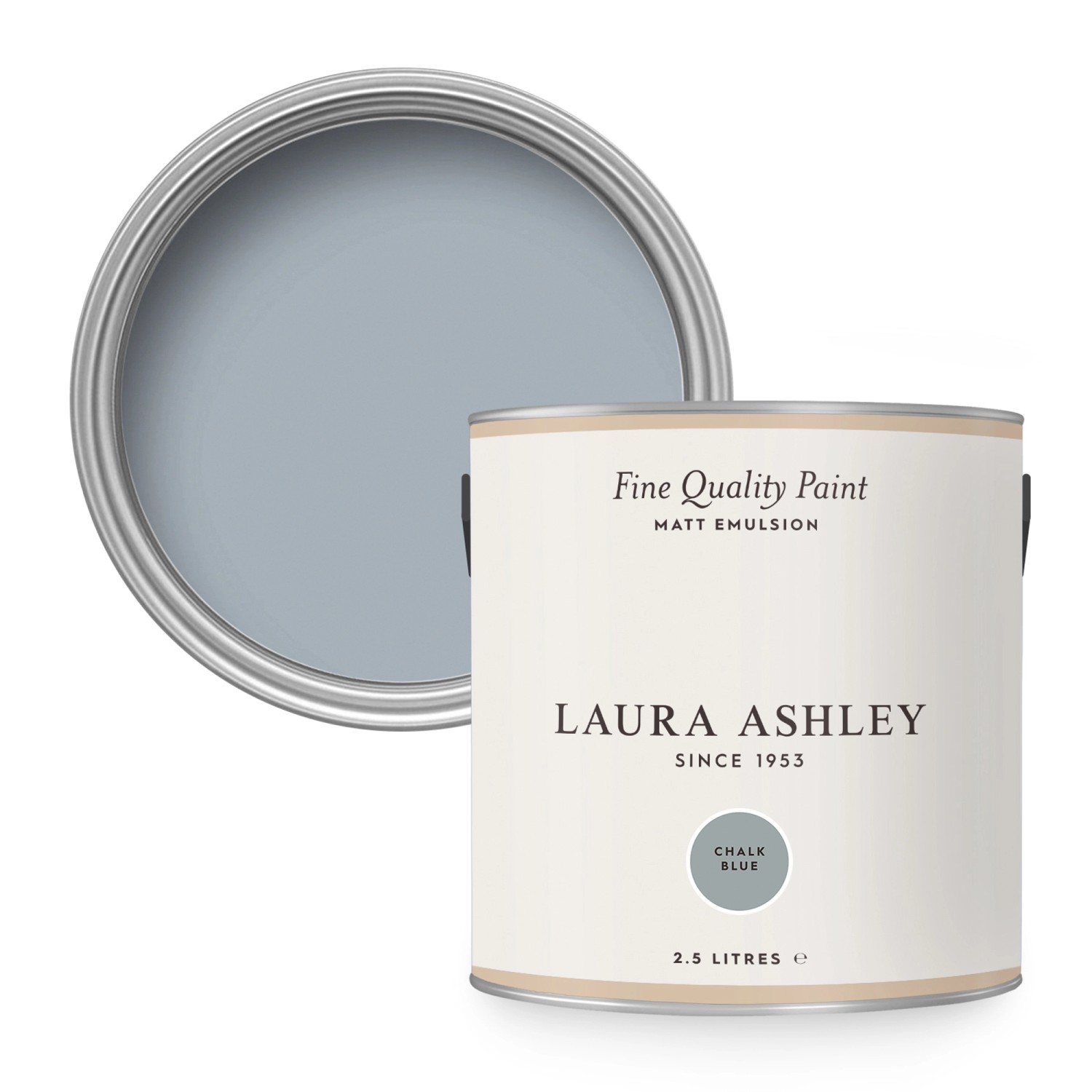Laura Ashley Wandfarbe Chalk Blue Blau 2,5 l von Laura Ashley